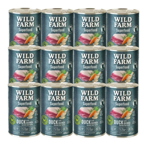 Wild Farm Superfood Duck 400g barība suņiem bez graudiem