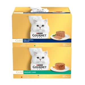 Purina Gourmet Gold kaķu barība Savoury Cake 48 x 85 g