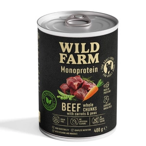 Wild Farm Monoprotein Beef 400g hipoalerģiska barība suņiem