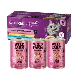 WHISKAS Aromātiskais maisījums pieaugušajiem 40 x 85 g - mitrā kaķu barība