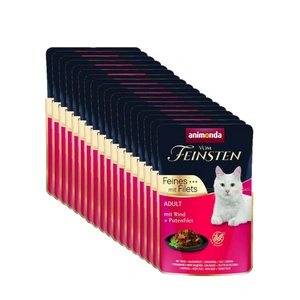 ANIMONDA Cat Vom Feinsten Adult Liellopu gaļas + tītara fileja 85g paciņa