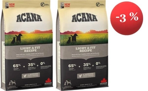 ACANA HERITAGE Light &amp; Fit Dog 2x11,4kg