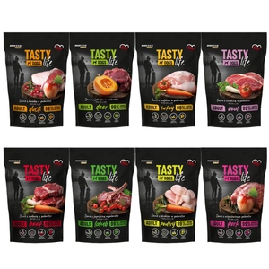 Tasty Dogs Life liellopa gaļas želejas ēdiens 500g