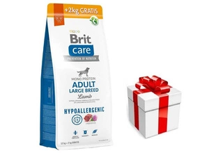 BRIT CARE Dog Hypoallergenic Adult Large Breed Lamb 12kg+2kg + barība suņiem