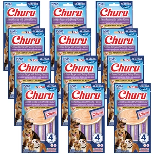 INABA Dog Churu (zivju bāzes) laši, garneles 4x14g (56g)