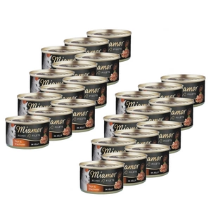 Miamor Feine Filets in jelly - mitrā kaķu barība ar tunci un olu 100g bundža