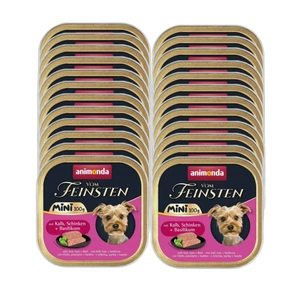 ANIMONDA Vom Feinsten mini adult  teļa gaļa/šķiņķis/baziliks 100 g