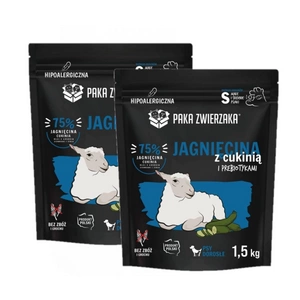 Paka Zwierzaka - Sausā barība SH Jēra gaļa ar kabačiem "S" 1.5kg