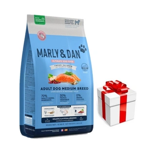 Marly & Dan Adult Dog Medium Breed Fresh Salmon Holistic & Hypoallergenic 12kg sausā barība