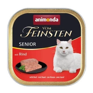 ANIMONDA Vom Feinsten Senior Cat garša: ar liellopu gaļu 100g