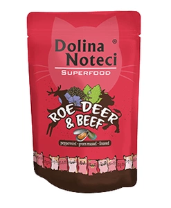 DOLINA NOTECI PREMIUM SUPERFOOD brieža gaļa un liellopu gaļa 85g