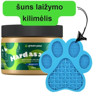 Green Paw Hard as a Nut 350g - Zemesriekstu sviests ar melniem nagiem suņiem