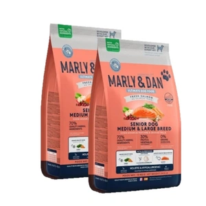 Marly & Dan Senior Dog Medium & Large Breed Fresh Salmon Holistic & Hypoallergenic 12kg sausā barība