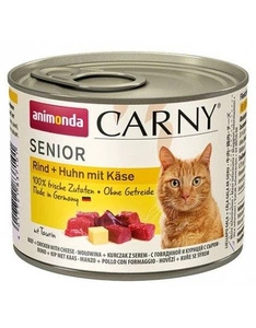 ANIMONDA Cat Carny Senior garša: vistas ar sieru 200g x6