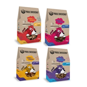 Paka Zwierzaka Lolīzē žāvēts kārums ar tīru tunča gaļu, 70 g