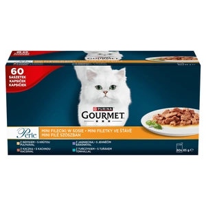 Purina Gourmet Perle Mini Filets in sauce Kaķu barība 60x85g