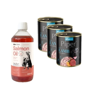 DOLINA NOTECI Piper suņiem jēra gaļa ar burkāniem 800g