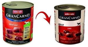 ANIMONDA GranCarno Pieaugušo suņu garša: liellopu gaļa 800g