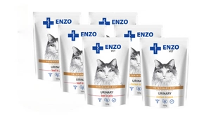 ENZO VET Urīniskā ar liellopu un vistas gaļas želeju kaķiem 6x100g