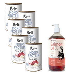 BRIT MONO PROTEIN Jēra gaļa un brūnie rīsi 400g