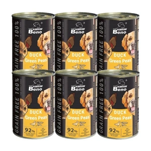 Super Beno PIES bezzbożowe kąski z kaczką i zielonym groszkiem w sosie 415g