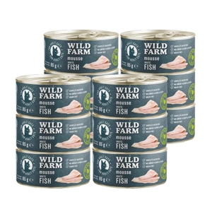 WILD FARM Mousse White Fish 85g - putas kaķiem bez graudiem