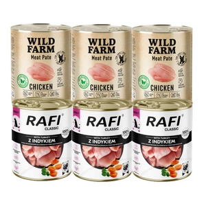 DOLINA NOTECI Mitrā barība suņiem Rafi Classic ar tītaru 800g