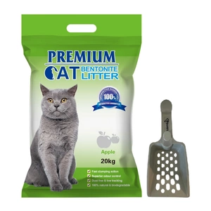 Premium Cat Clumping Bentonite Litter - dabīgs kaķiem 20L