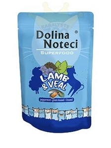 DOLINA NOTECI PREMIUM SUPERFOOD jēra un tītara gaļa 85g