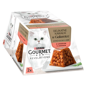 GOURMET Revelations Delikātie gabaliņi laša želejā 2x57g
