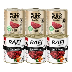 DOLINA NOTECI Mitrā barība suņiem Rafi Classic ar liellopu gaļu 800g