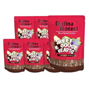 DOLINA NOTECI SUPERFOOD liellopa gaļa ar zosu sirdi 300g - mitrā barība suņiem