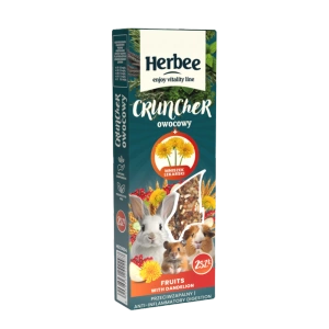 HERBEE grauzējs grauzējiem un trušiem 115g augļi un dārzeņi ar pienenēm