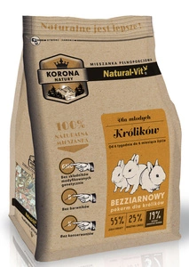 KORONA NATURY Natural-Vit barība trušiem junior 750g