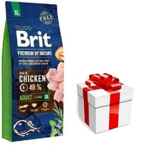 BRIT Premium By Nature Adult XL 15kg + barība suņiem