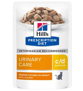 HILL'S PD Prescription Diet Feline c/d Multicare Chicken 85g maisiņš
