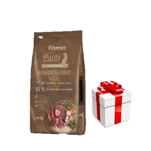 FITMIN Purity Senior Venison, Lamb&rice Light 12kg