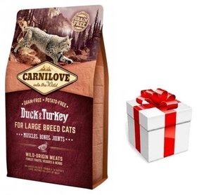 CARNILOVE Cat Duck & Turkey Lielu šķirņu kaķiem 6kg