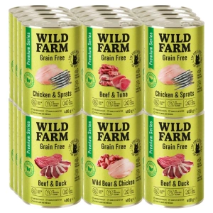 WILD FARM Premium Grain Free Wild Boar and Chicken 400g - barība kaķiem bez graudiem
