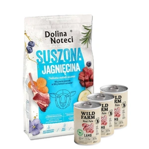 DOLINA NOTECI Premium Jēra gaļa – žāvēta suņu barība 9 kg