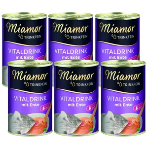Miamor VitalDrink ar pīli 6x135ml