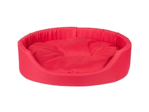 AMIPLAY - Ovāla gulta Basic sarkana - M