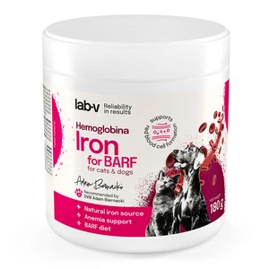 Lab-v Hemoglobīns - dabiskais hemdzelzs BARF maisījumiem un mājas diētām 180 g