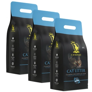 Cat Royale Dabīgais bentonīta pakaišs 30l (3x10l)