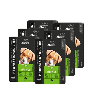 SUPER BENO Junior visu šķirņu kucēnu maisiņš ar tītaru 100g