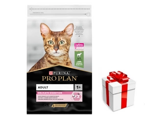 PRO PLAN Delicate Digestion barība pieaugušiem kaķiem ar jēra gaļu 10kg + Cat Surprise