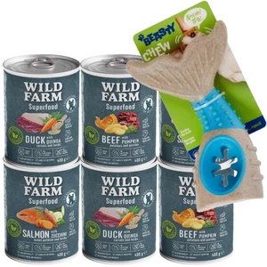 Wild Farm Superfood Beef 400g barība suņiem bez graudiem