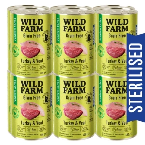 WILD FARM Premium Grain Free Turkey and Teal 400g - barība sterilizētiem kaķiem bez graudiem