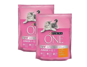 Purina One Junior vistas gaļas barība kaķēniem 2x800g