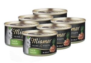 Miamor Feine Filets - želejas kārba 100g tuncis+dārzeņi